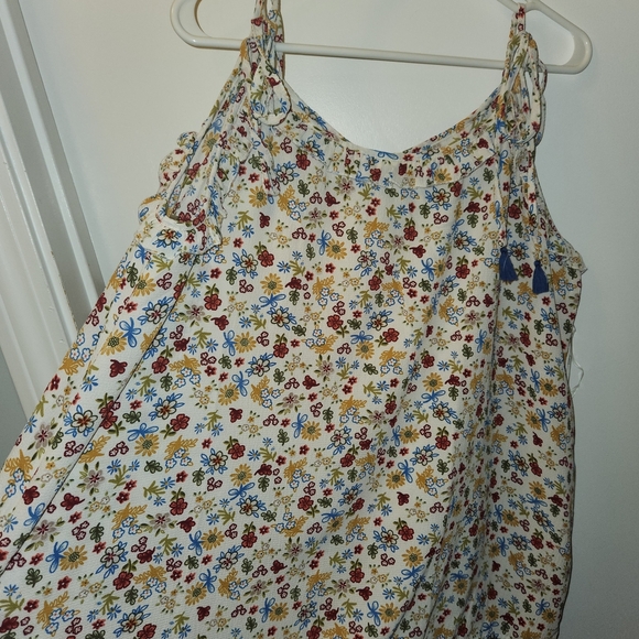 Colorful Floral Shoulder Tie Tank - Picture 5 of 6